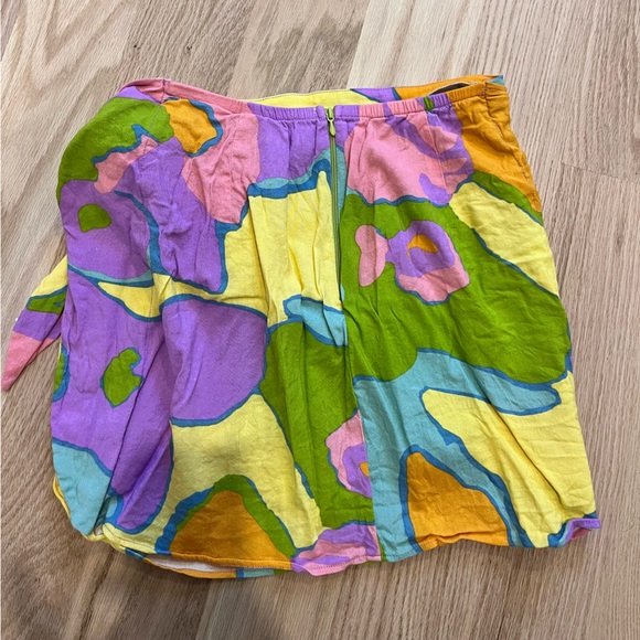 Show Me Your Mumu Wrap Me Up Summer Mini Skirt in Sherbet- size small - Picture 4 of 5